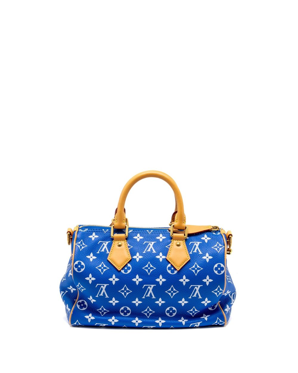 AAA Replica Louis Vuitton LV SPEEDY P9 BANDOULIERE 25 MONOGRAM SOFT CALFSKIN BLEU GHW