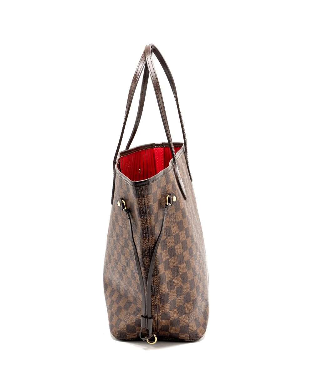AAA Replica Louis Vuitton LV NEVERFULL MM DAMIER EBENE CANVAS GHW 