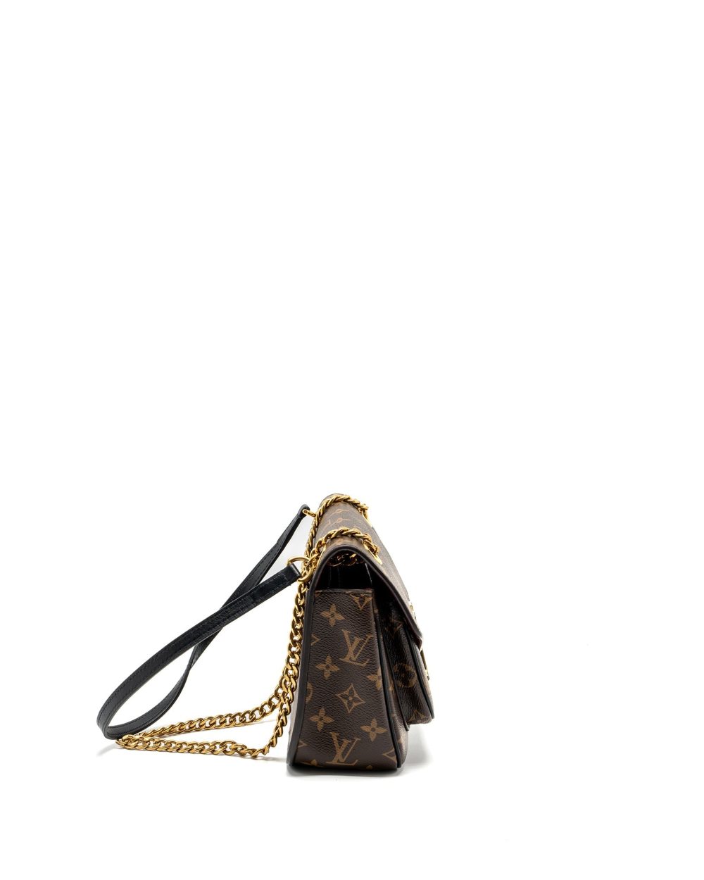 AAA Replica Louis Vuitton LV PASSY MONOGRAM CANVAS BLACK/GOLD HARDWARE