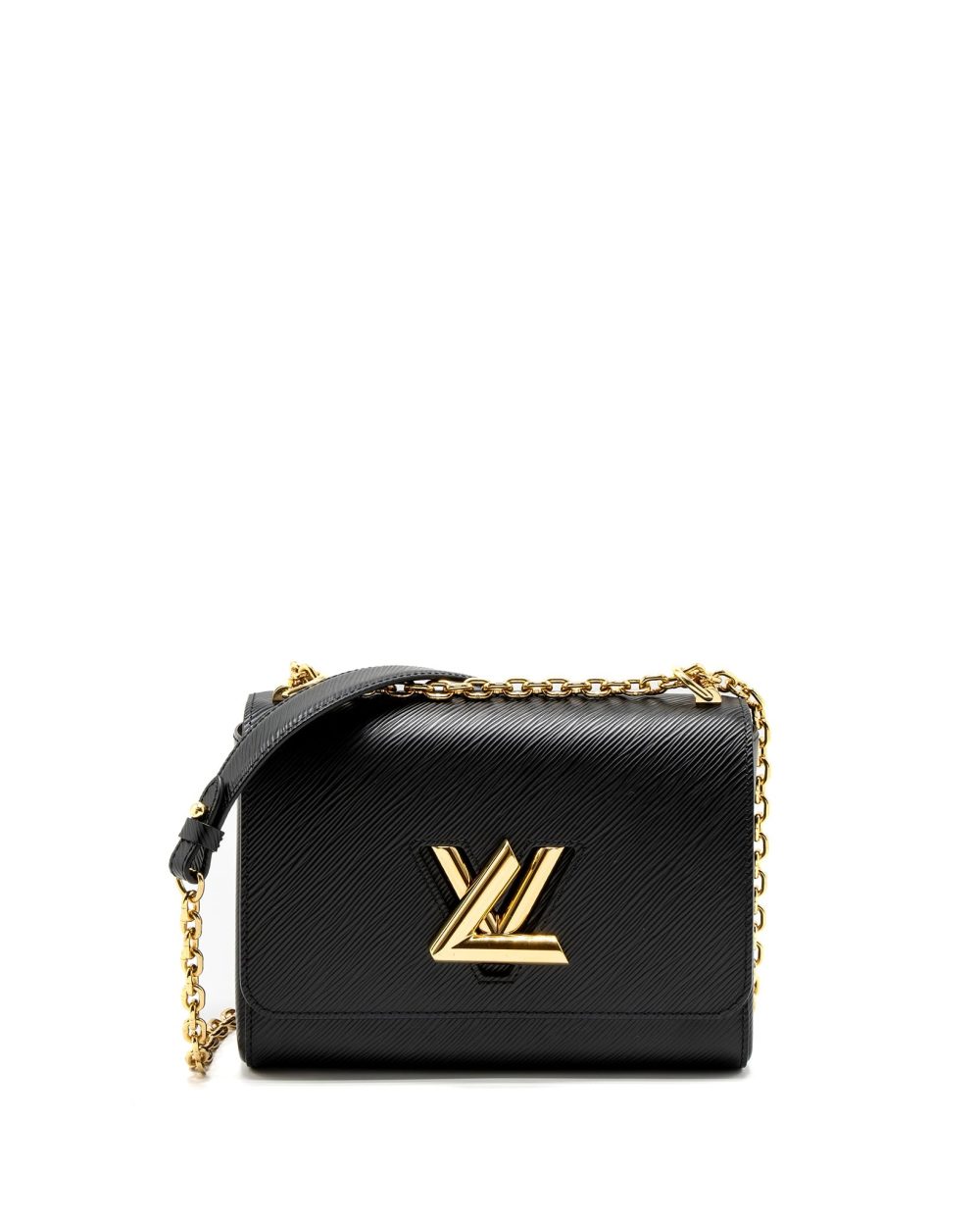 AAA Replica Louis Vuitton LV TWIST MM EPI BLACK GHW