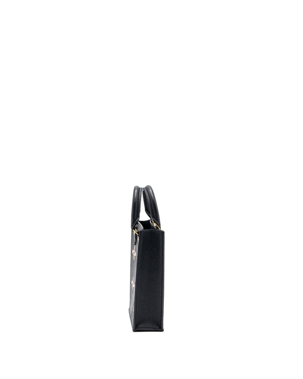 AAA Replica Louis Vuitton LV PETIT SAC PLAT MONOGRAM EMPREINTE BLACK/ BEIGE GHW (NEW VERSION)