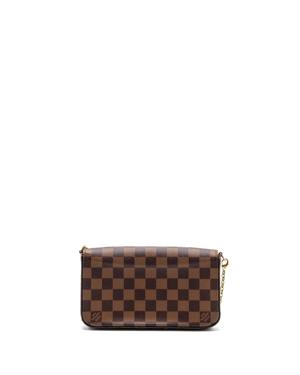 AAA Replica Louis Vuitton LV FELICIE POCHETTE DAMIER EBÈNE CANVAS GHW
