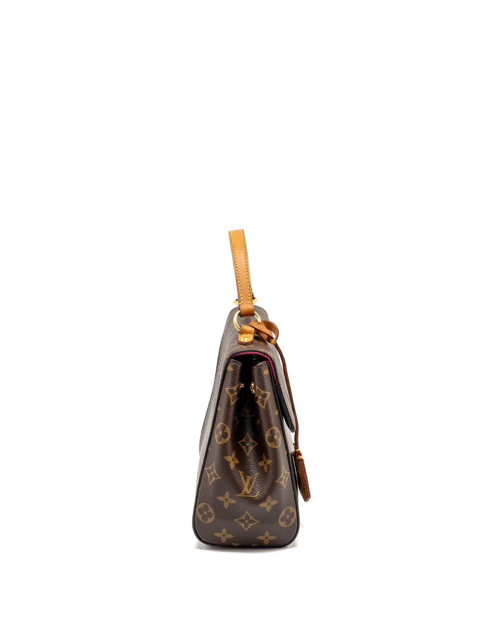 AAA Replica Louis Vuitton LV CLUNY BB MONOGRAM CANVAS WITH PINK STRAP GHW