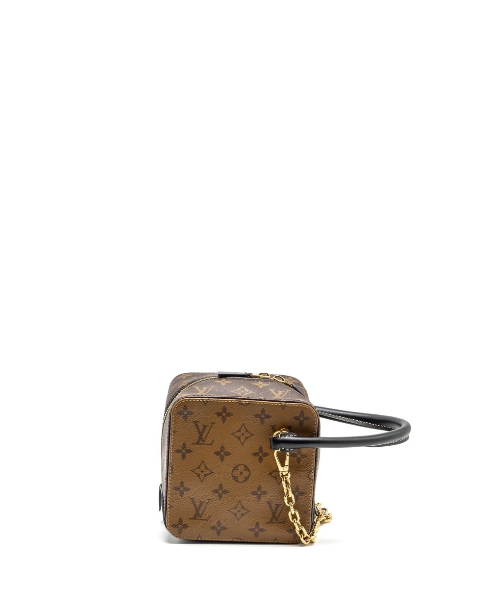 AAA Replica Louis Vuitton LV SQUARE BAG MONOGRAM REVERSE CANVAS GHW