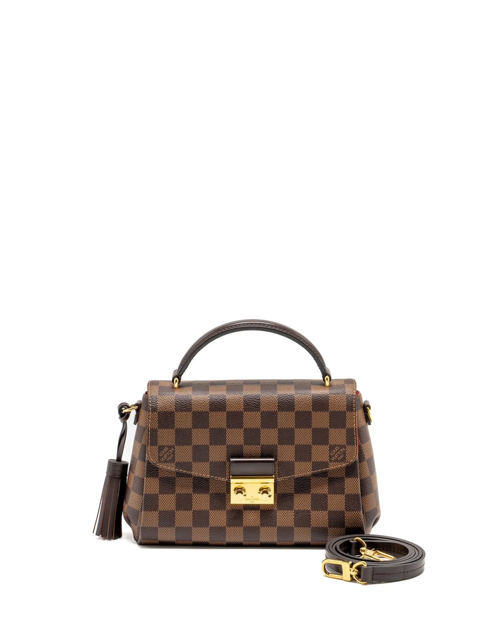 AAA Replica Louis Vuitton LV CROISETTE DAMIER EBENE GHW