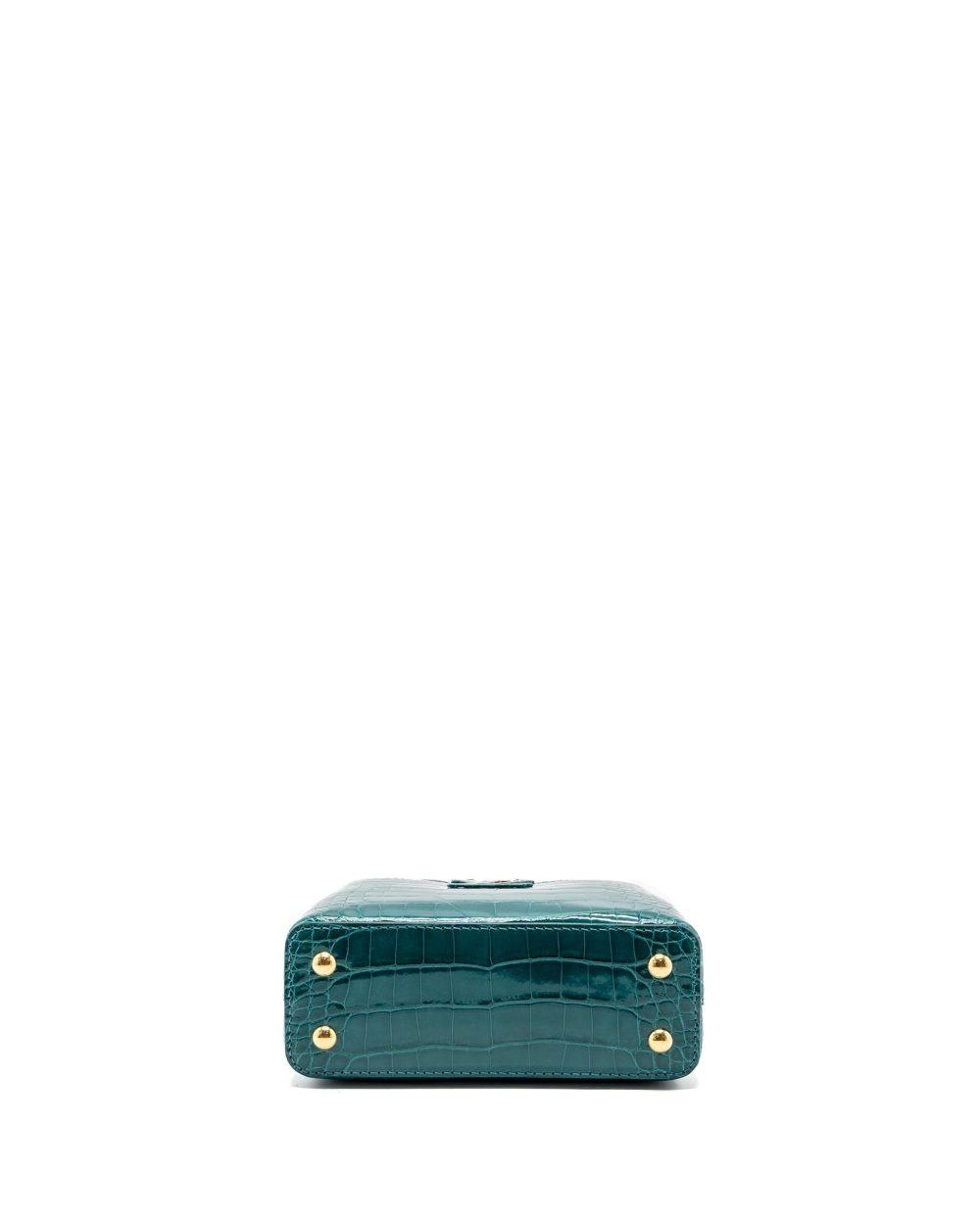 AAA Replica Louis Vuitton LV CAPUCINES MINI CROCODILE BRILLANT BLUE CANARD GHW