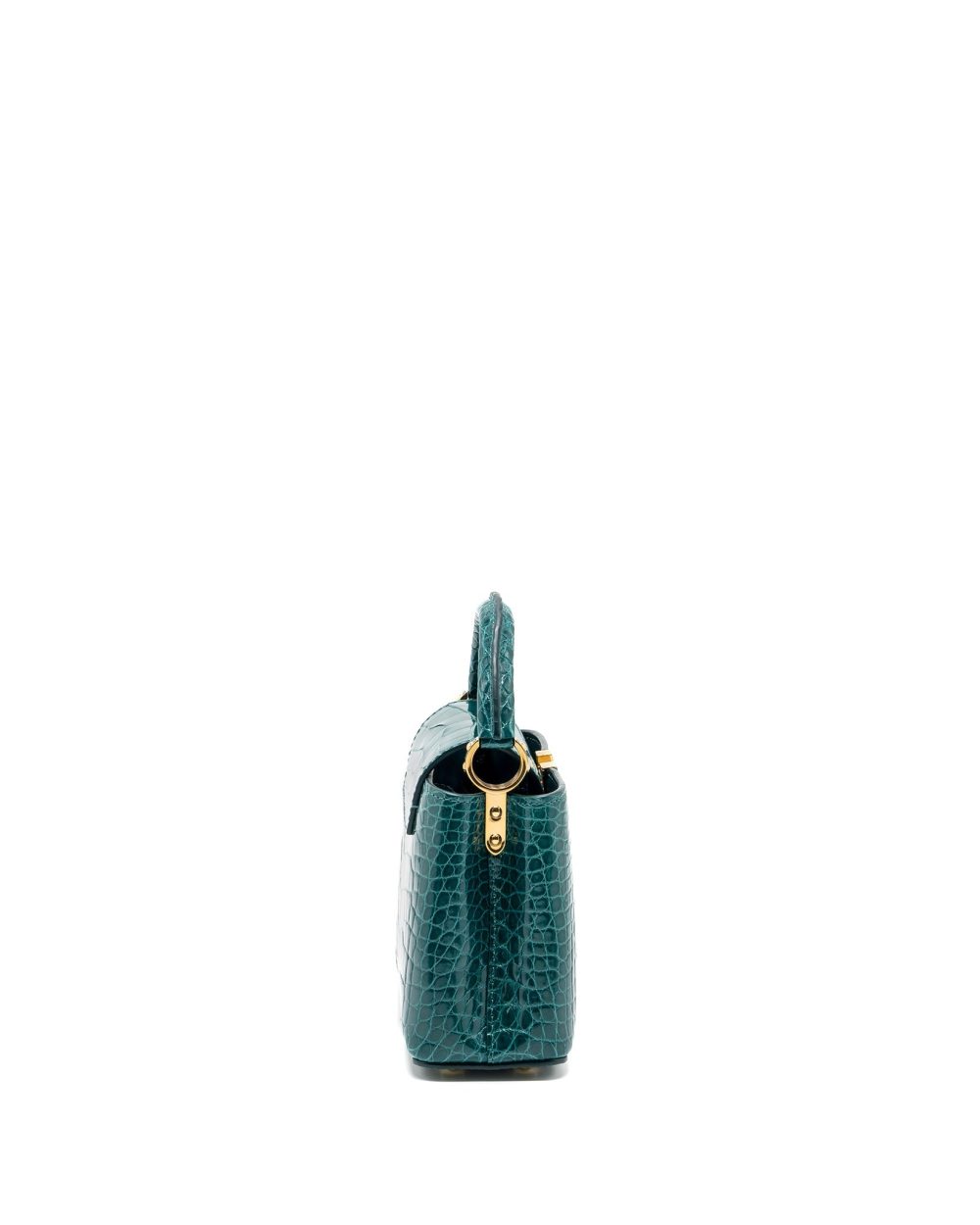 AAA Replica Louis Vuitton LV CAPUCINES MINI CROCODILE BRILLANT BLUE CANARD GHW
