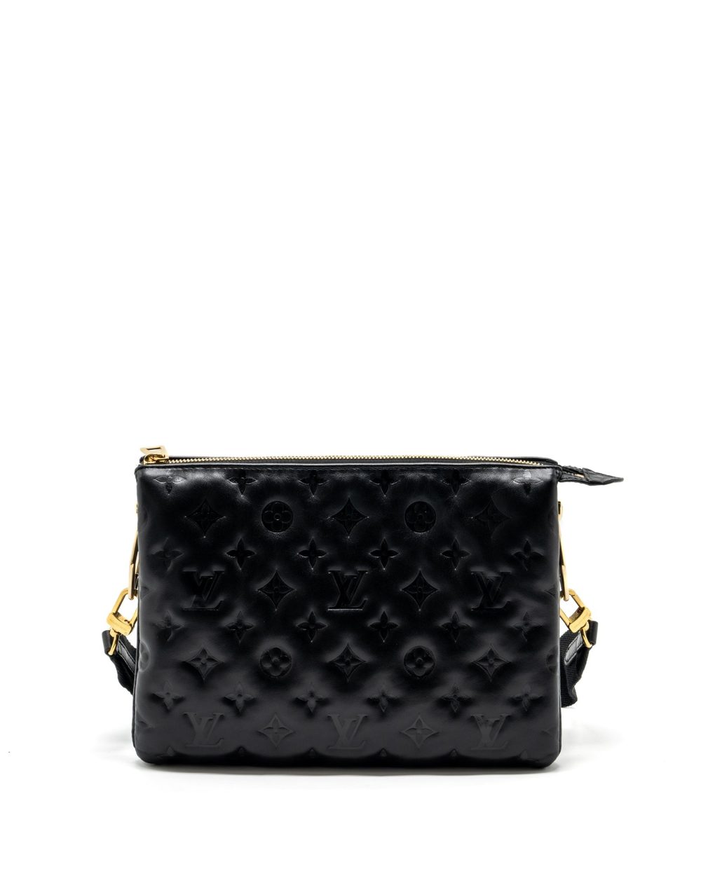 AAA Replica Louis Vuitton LV COUSSIN PM MONOGRAM EMPREINTE LAMBSKIN BLACK GHW (NEW VERSION)