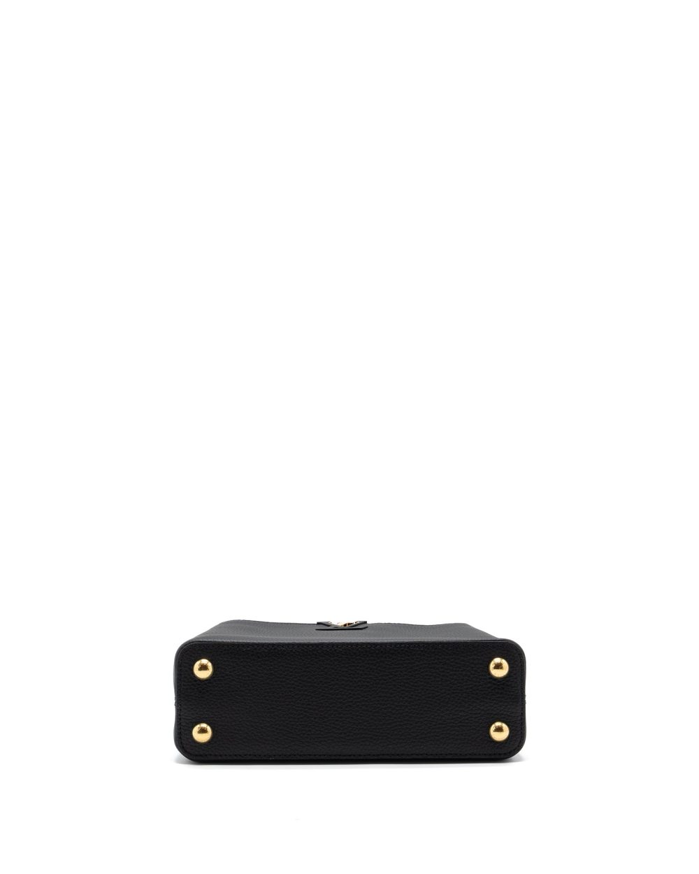 AAA Replica Louis Vuitton LV CAPUCINES BB TAURILLON BLACK GHW(NEW VERSION)