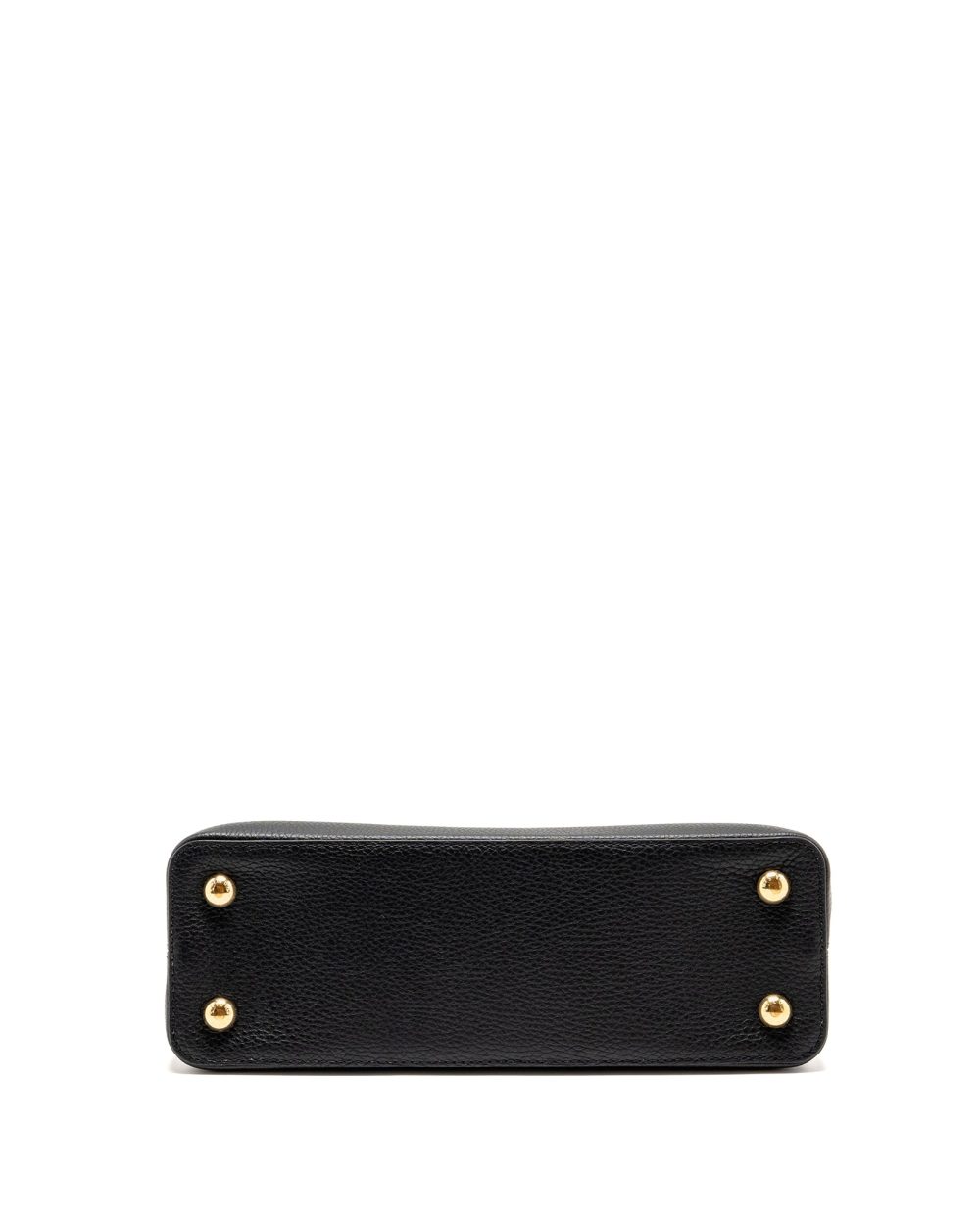AAA Replica Louis Vuitton LV CAPUCINES MM TAURILLON LEATHER BLACK GHW