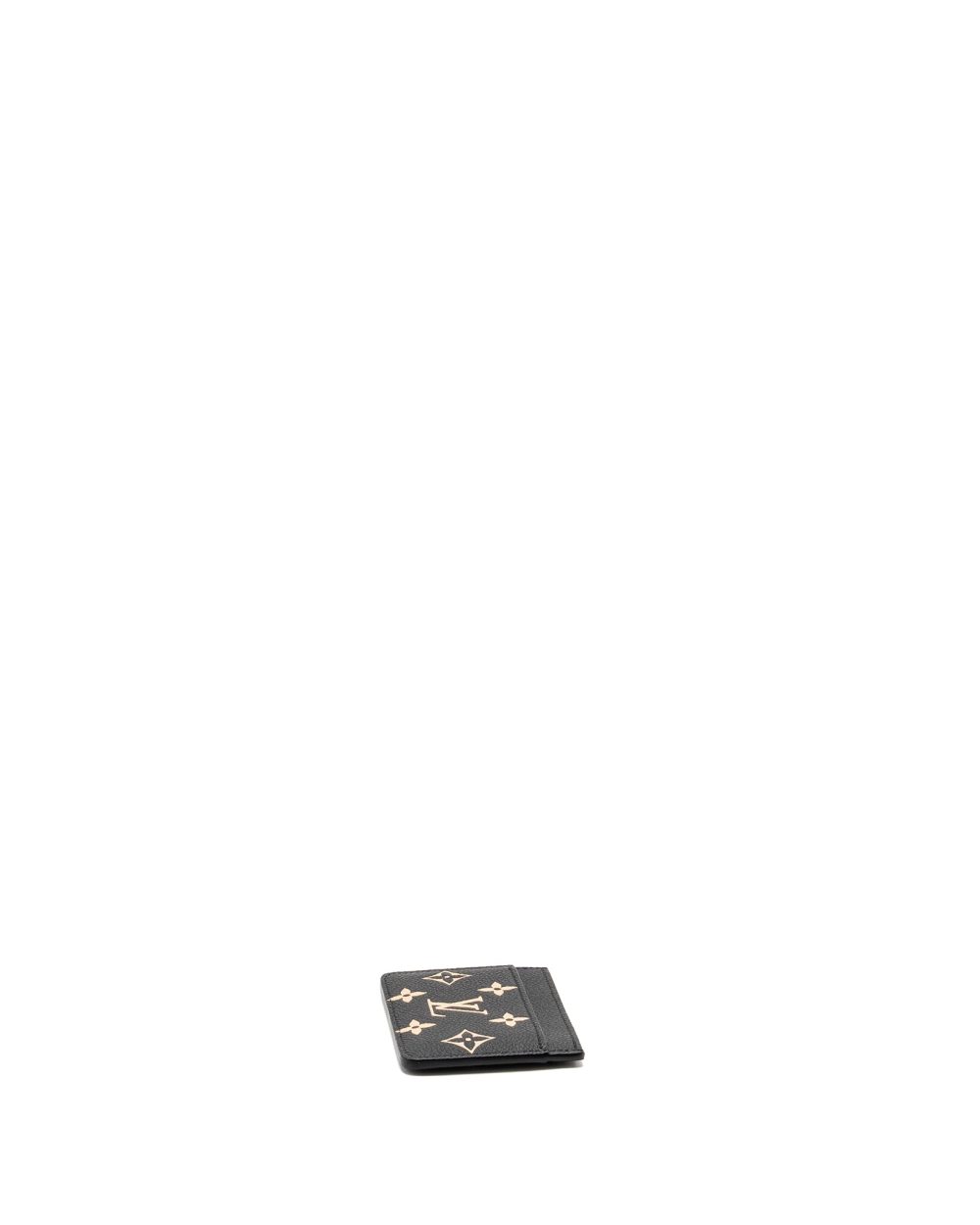 AAA Replica Louis Vuitton LV CARD HOLDER BICOLOUR MONOGRAM EMPREINTE BLACK /BEIGE GHW