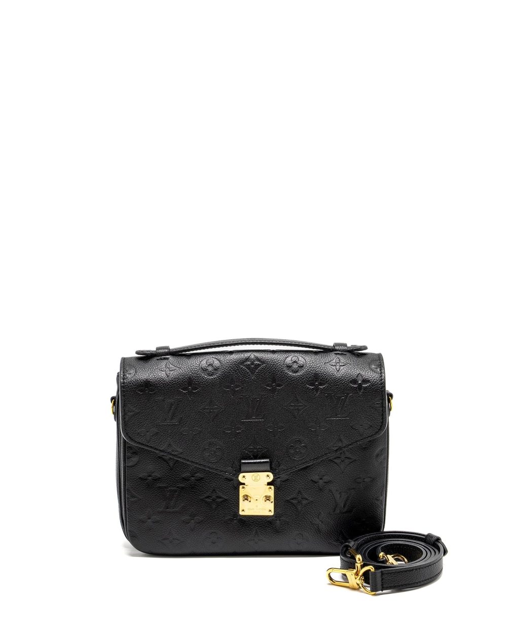 AAA Replica Louis Vuitton LV POCHETTE METIS MONOGRAM EMPREINTE BLACK GHW