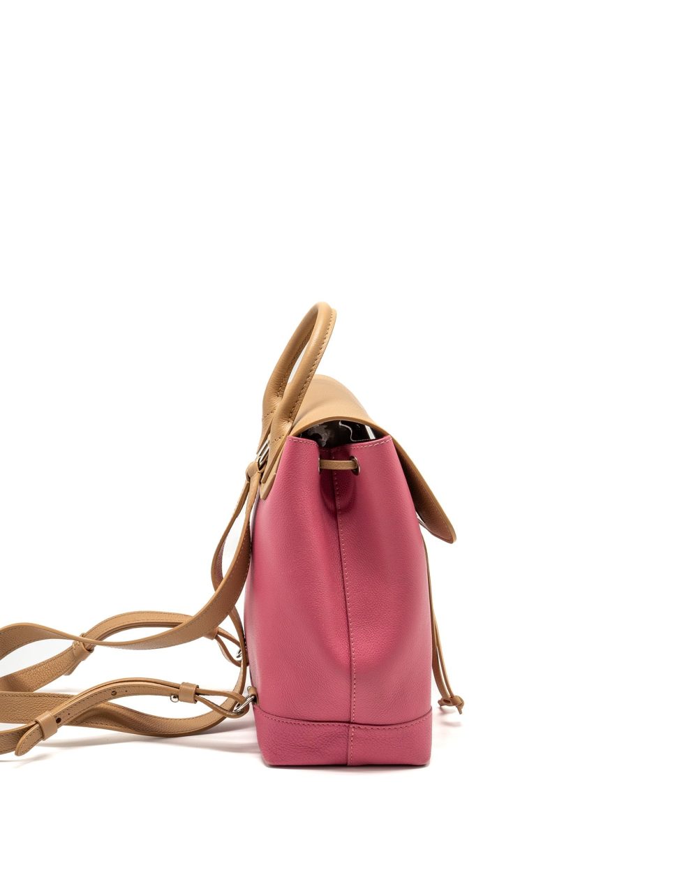 AAA Replica Louis Vuitton LV LOCKME BACKPACK CALFSKIN PINK/BEIGE SHW 