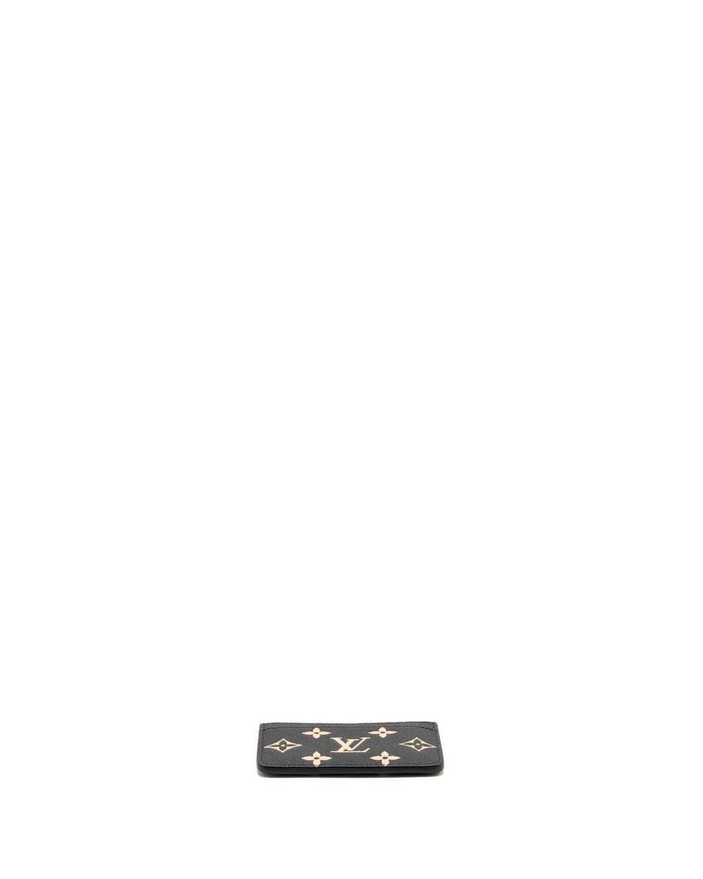 AAA Replica Louis Vuitton LV CARD HOLDER BICOLOUR MONOGRAM EMPREINTE BLACK /BEIGE GHW