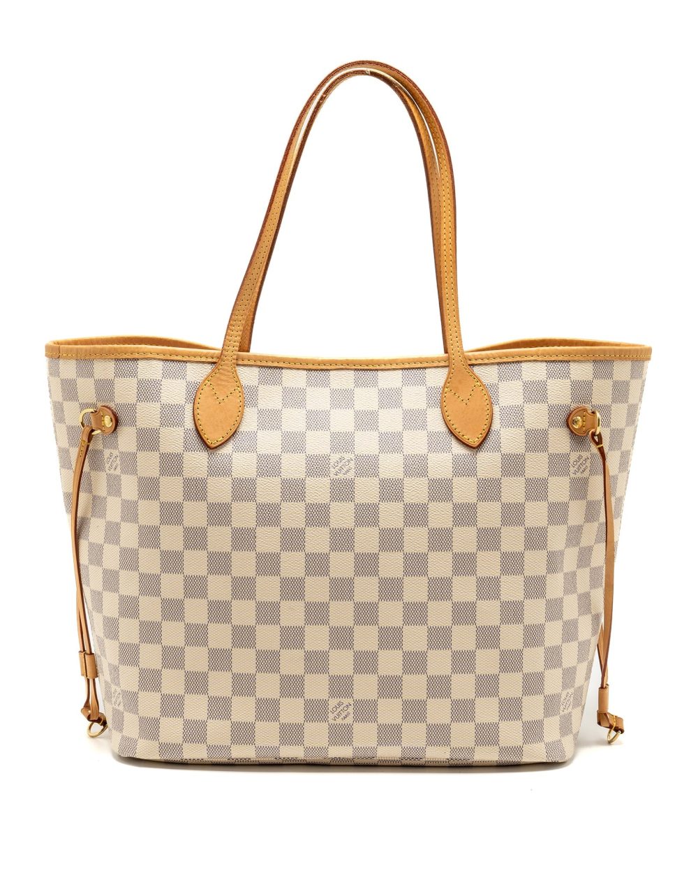 AAA Replica Louis Vuitton LV NEVERFULL MM DAMIER AZUR CANVAS GHW