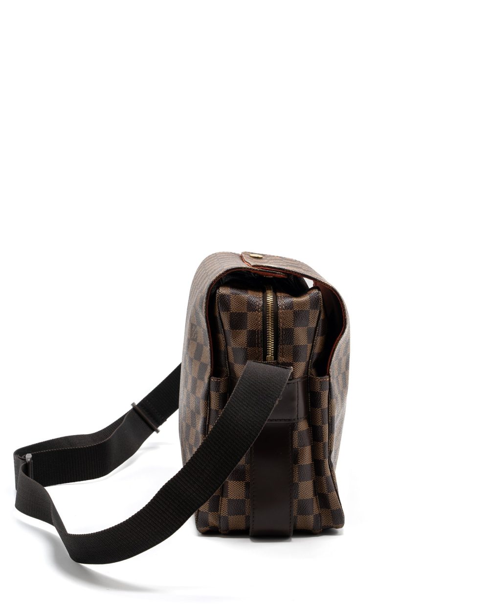 AAA Replica Louis Vuitton LV MESSENGER CROSSBODY BAG DAMIER EBENE GHW