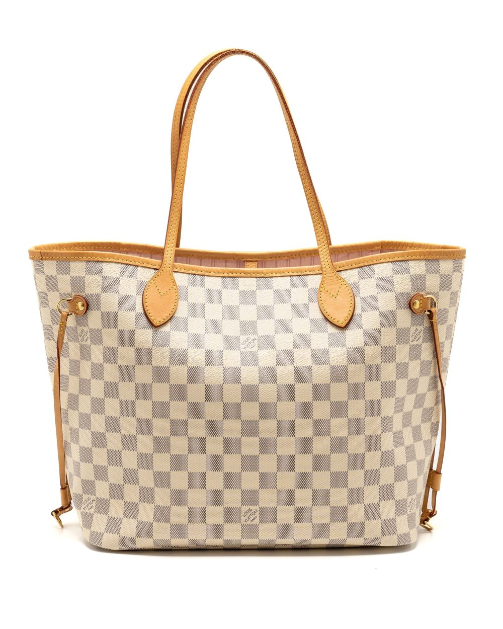 AAA Replica Louis Vuitton LV NEVERFULL MM DAMIER AZUR CANVAS GHW
