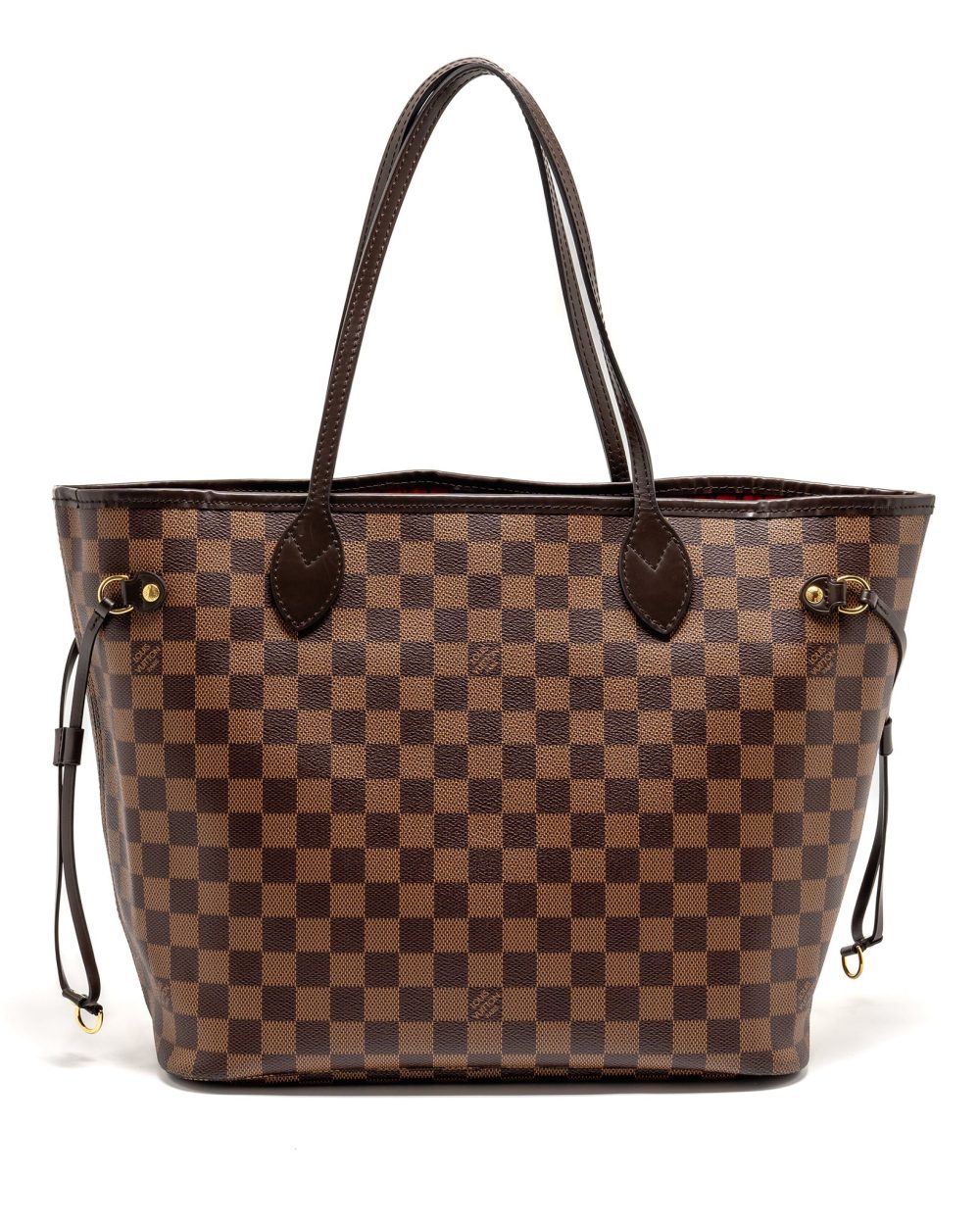 AAA Replica Louis Vuitton LV NEVERFULL MM DAMIER EBENE CANVAS GHW