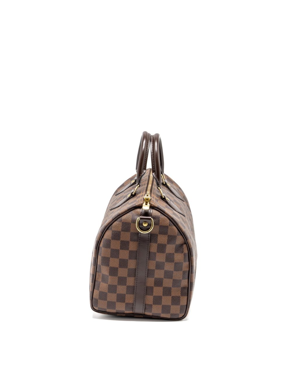 AAA Replica Louis Vuitton LV SPEEDY BANDOULIERE 30 DAMIER EBENE GHW