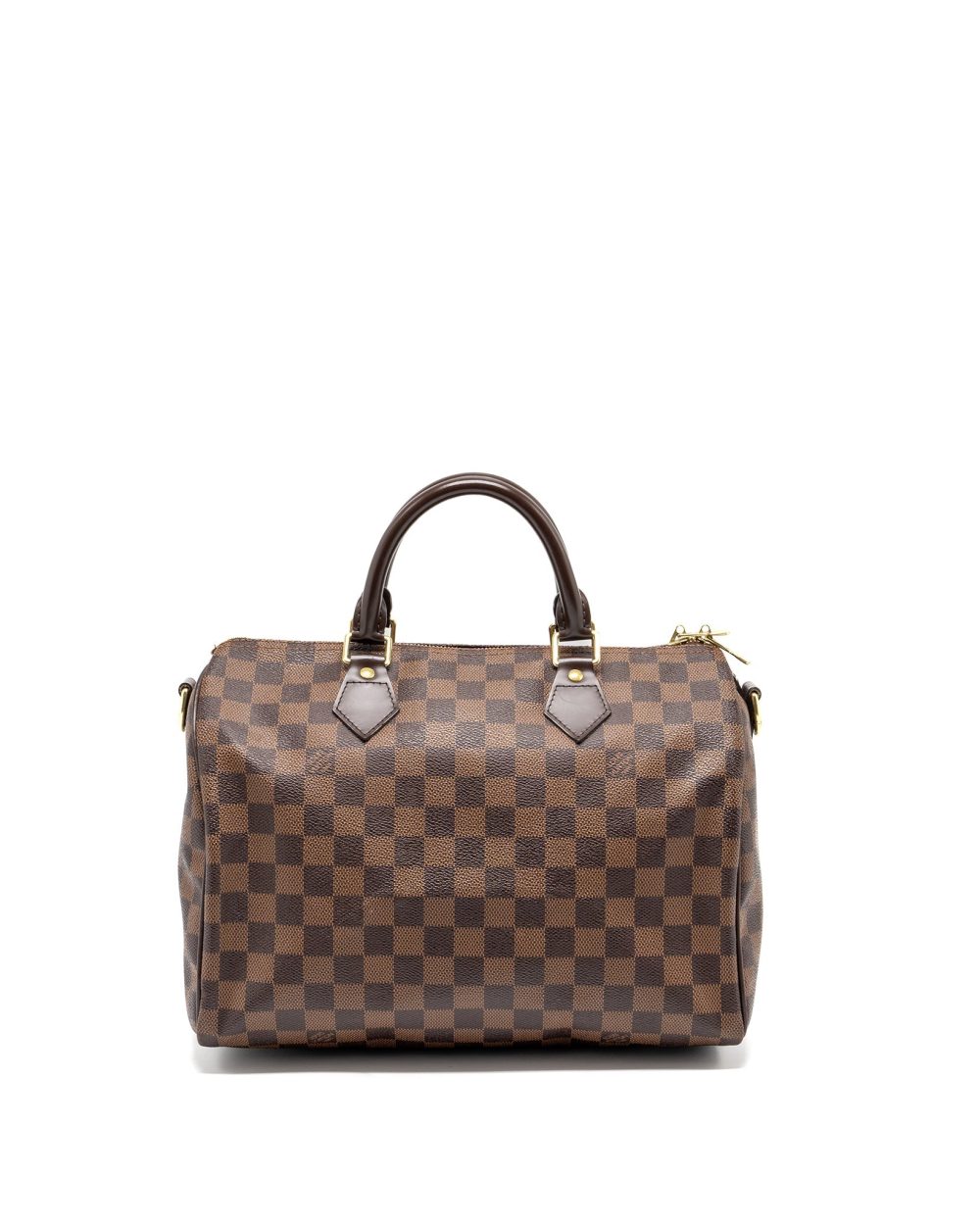 AAA Replica Louis Vuitton LV SPEEDY BANDOULIERE 30 DAMIER EBENE GHW