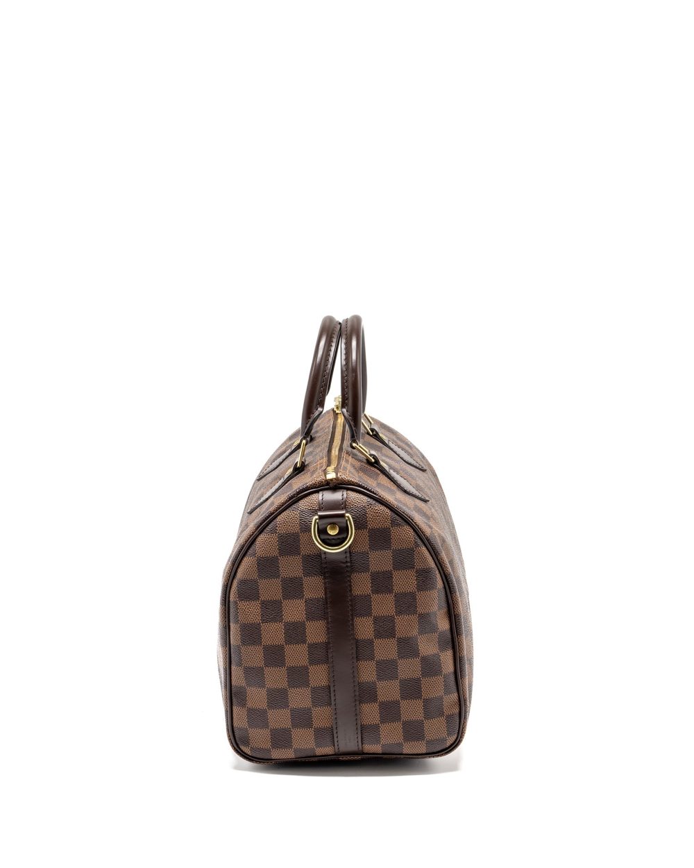 AAA Replica Louis Vuitton LV SPEEDY BANDOULIERE 30 DAMIER EBENE GHW