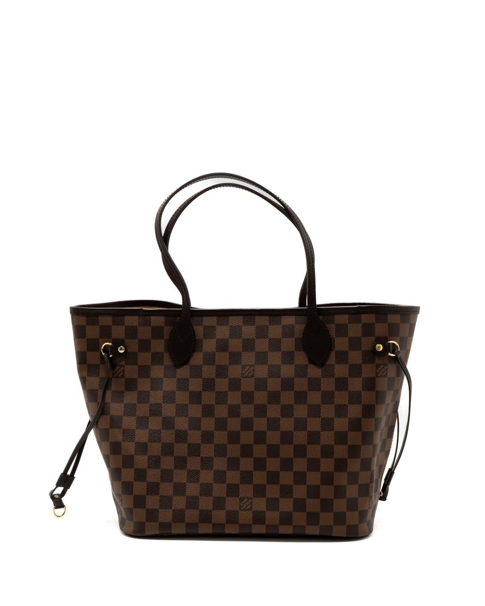 AAA Replica Louis Vuitton LV NEVERFULL MM MONOGRAM DAMIER EBENE CANVAS / ROSE BALLERINA GHW