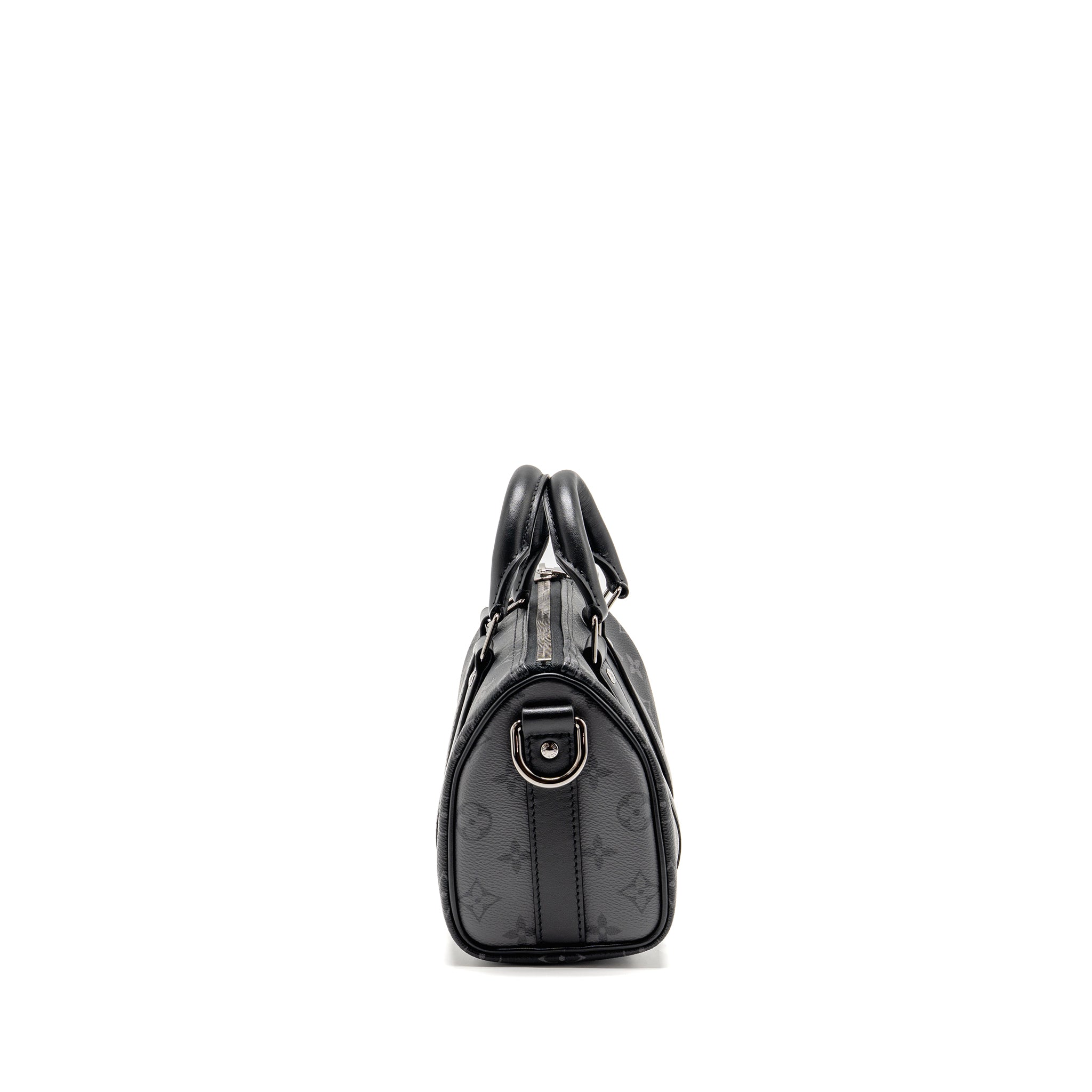 AAA Replica Louis Vuitton LV KEEPALL BANDOULIERE 25 MONOGRAM ECLIPSE SHW