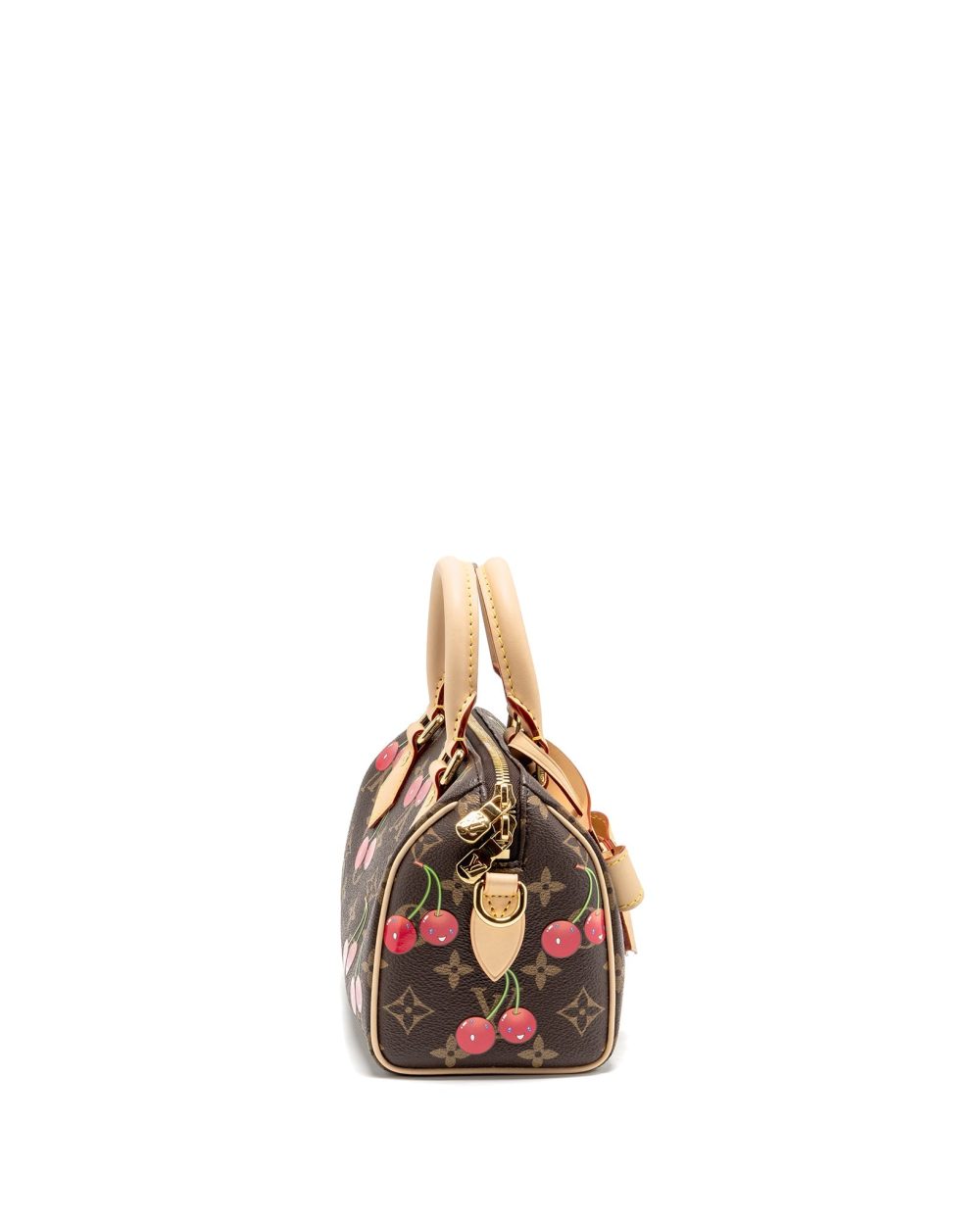 AAA Replica Louis Vuitton LV X TAKASHI MURAKAMI SPEEDY BANDOULIERE 20 MONOGRAM CHERRY COATED CANVAS MULTICOLOURED GHW
