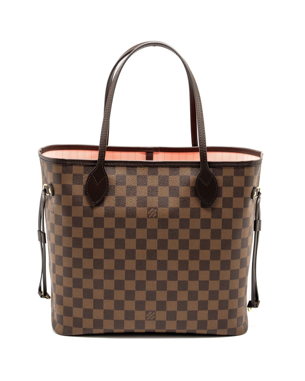 AAA Replica Louis Vuitton LV NEVERFULL MM DAMIER EBENE CANVAS GHW