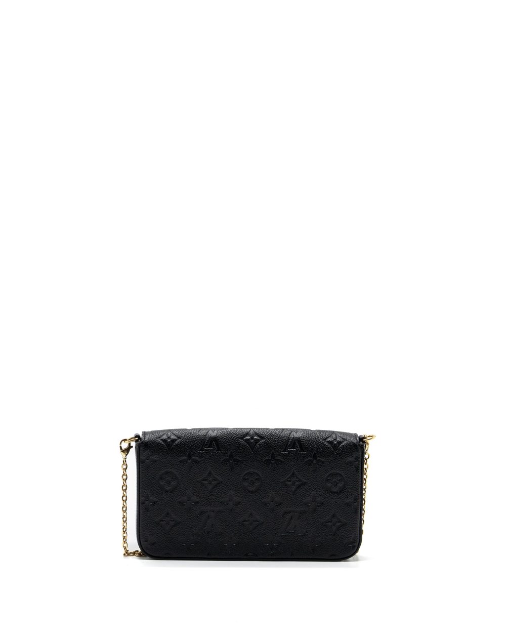AAA Replica Louis Vuitton LV FELICIE POCHETTE MONOGRAM EMPREINTE BLACK GHW(NEW VERSION)