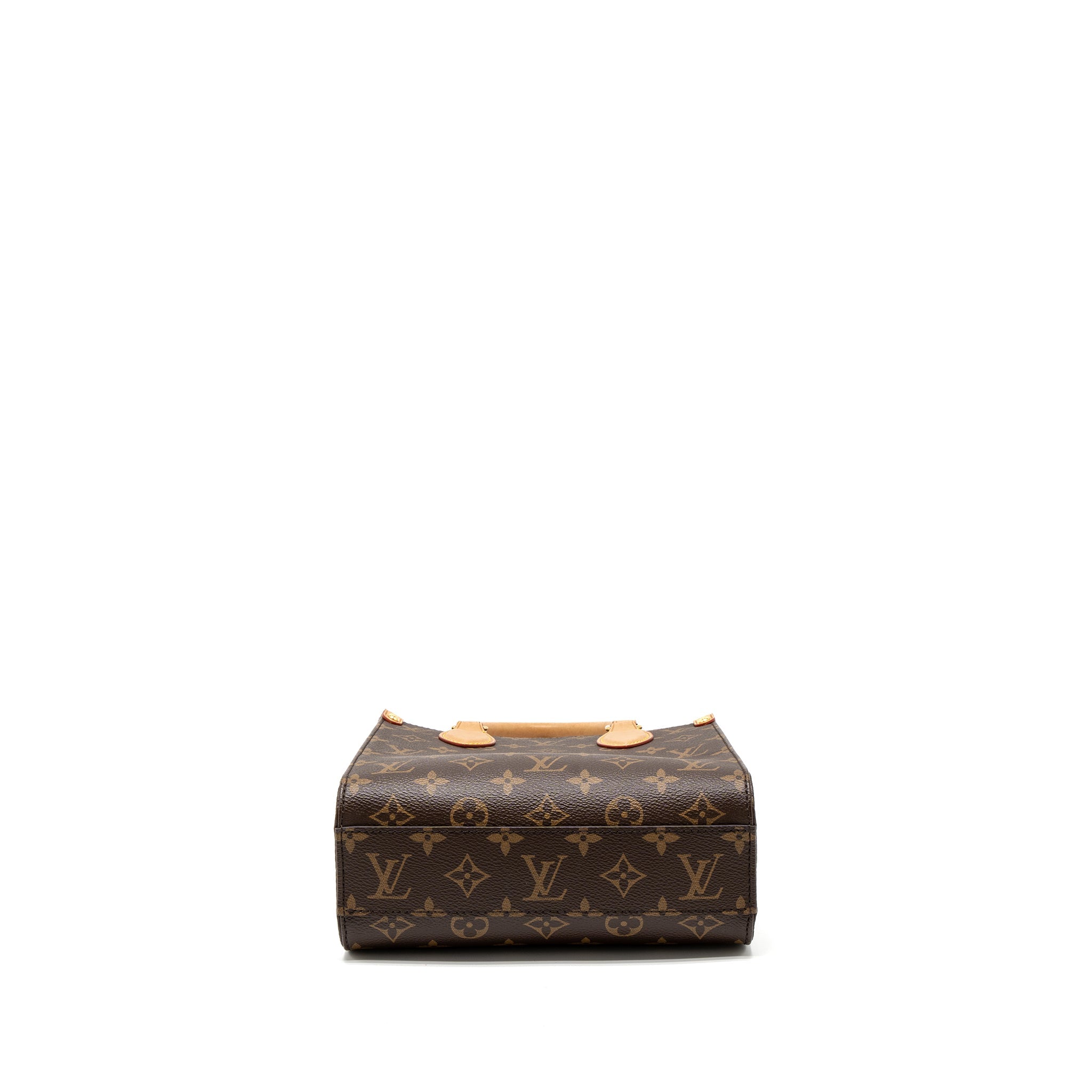 AAA Replica Louis Vuitton LV SAC PLAT BB MONOGRAM CANVAS GHW (NEW VERSION)