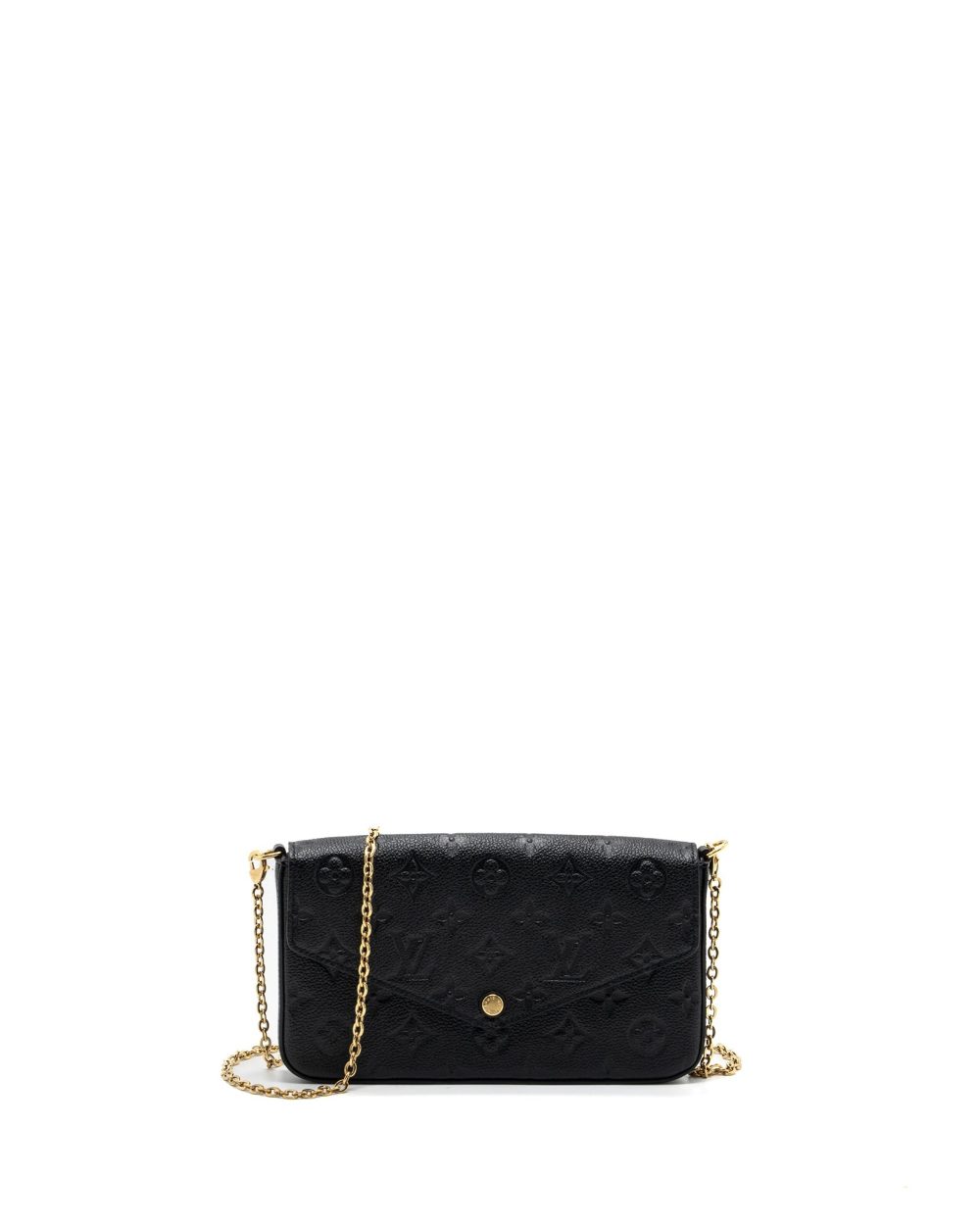 AAA Replica Louis Vuitton LV FELICIE POCHETTE MONOGRAM EMPREINTE BLACK GHW(NEW VERSION)