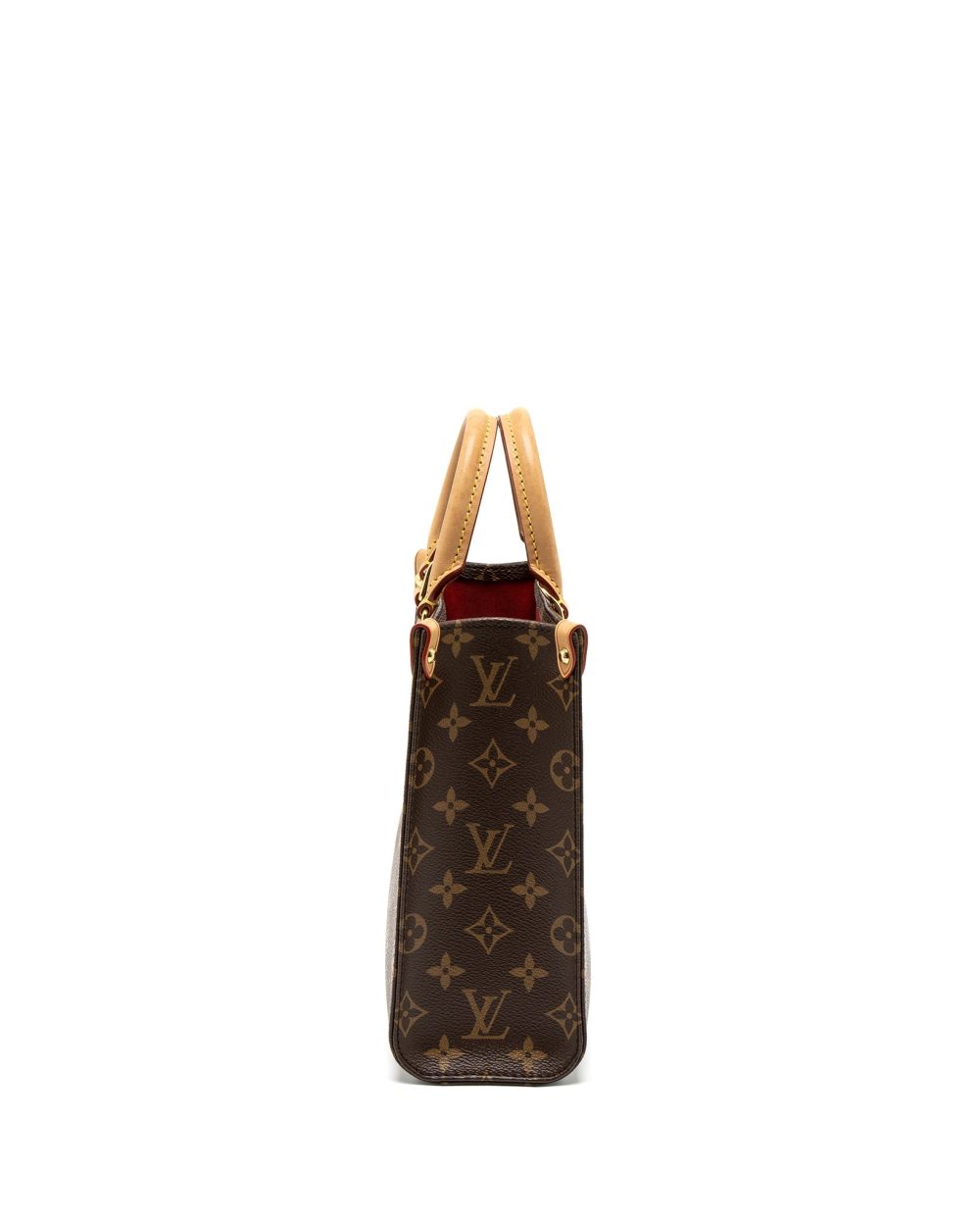 AAA Replica Louis Vuitton LV SAC PLAT BB MONOGRAM CANVAS GHW (NEW VERSION)