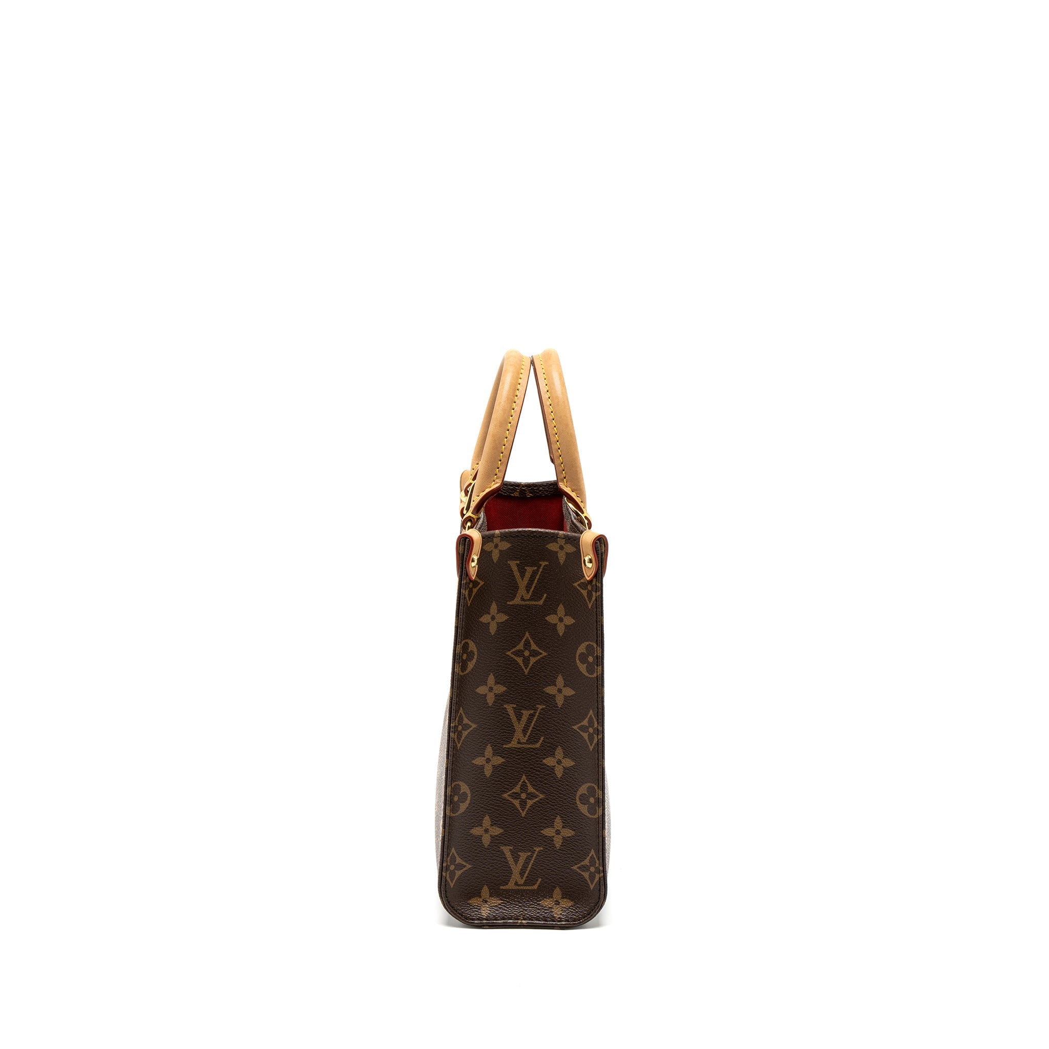 AAA Replica Louis Vuitton LV SAC PLAT BB MONOGRAM CANVAS GHW (NEW VERSION)