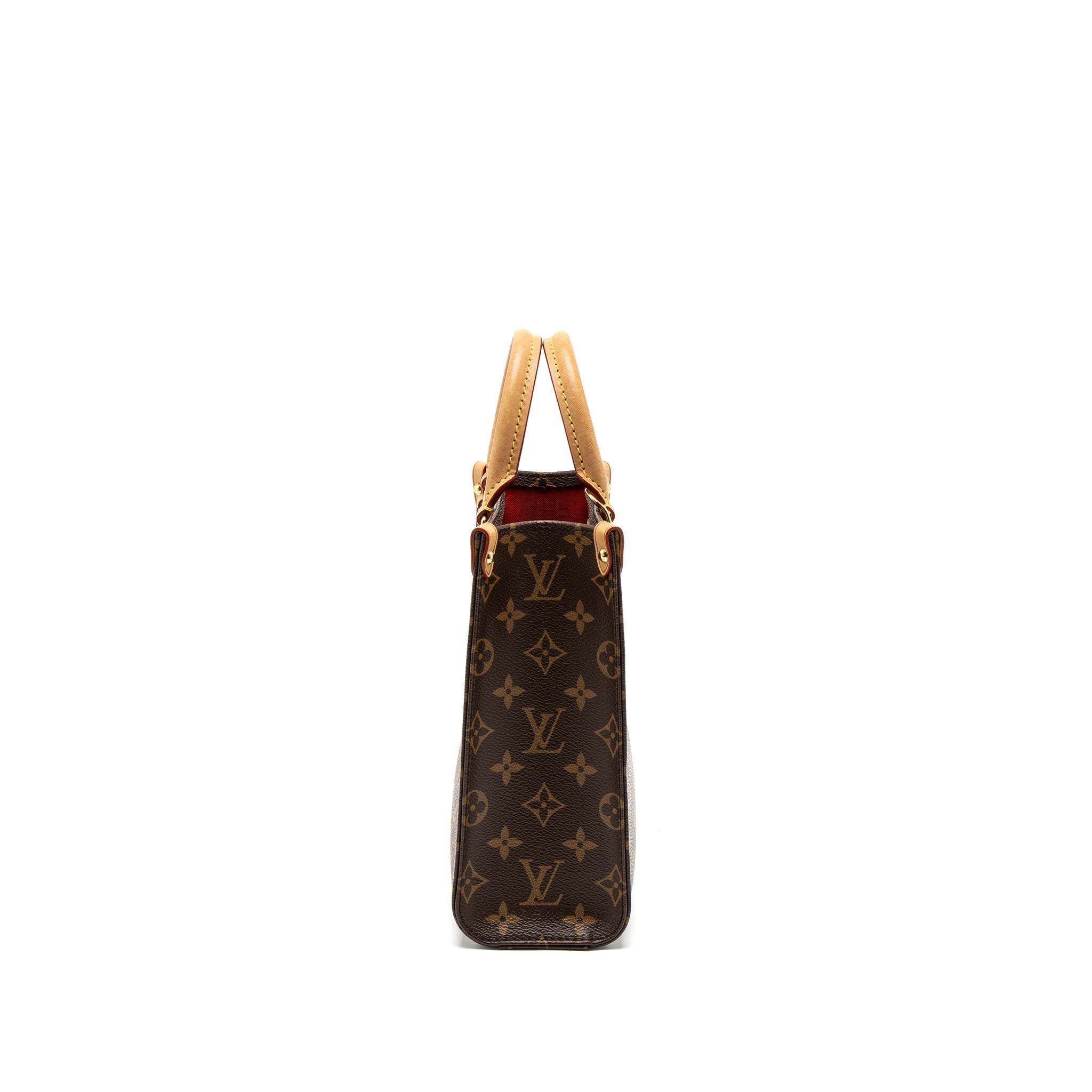AAA Replica Louis Vuitton LV SAC PLAT BB MONOGRAM CANVAS GHW (NEW VERSION)