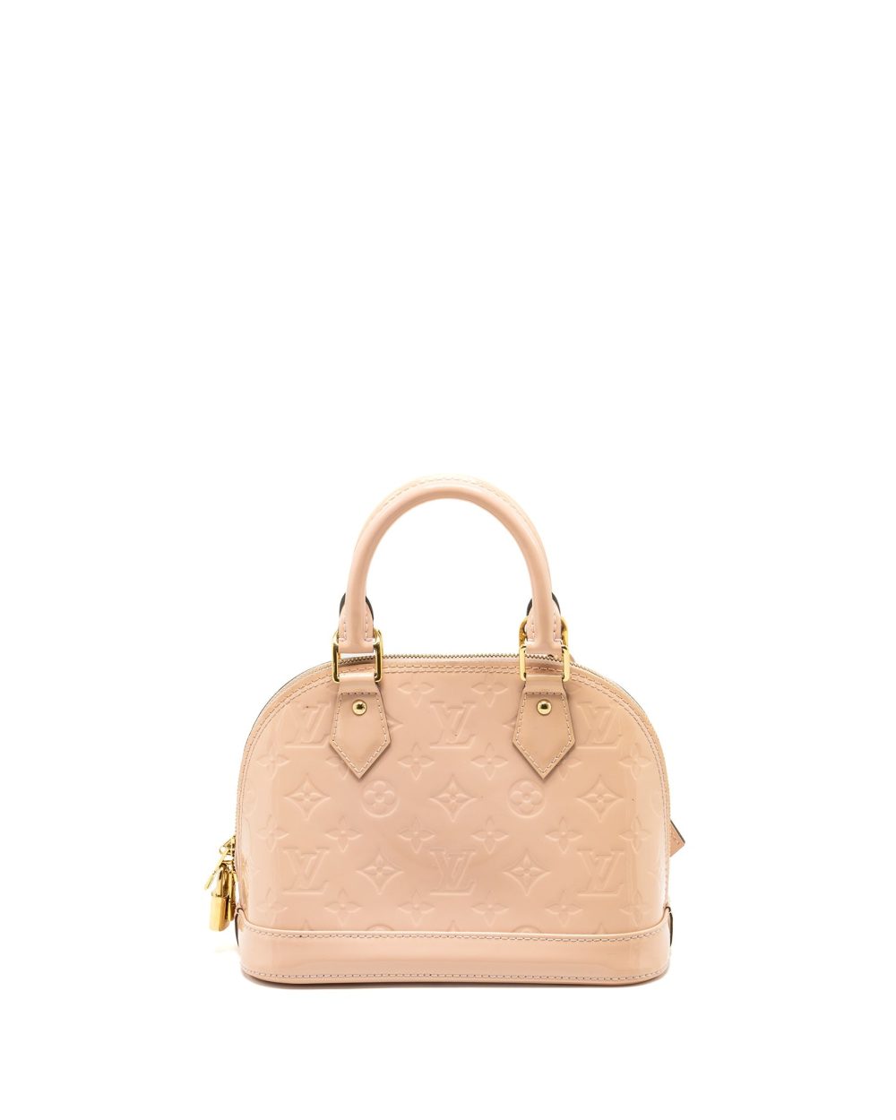 AAA Replica Louis Vuitton LV ALMA BB PATENT LIGHT PINK GHW