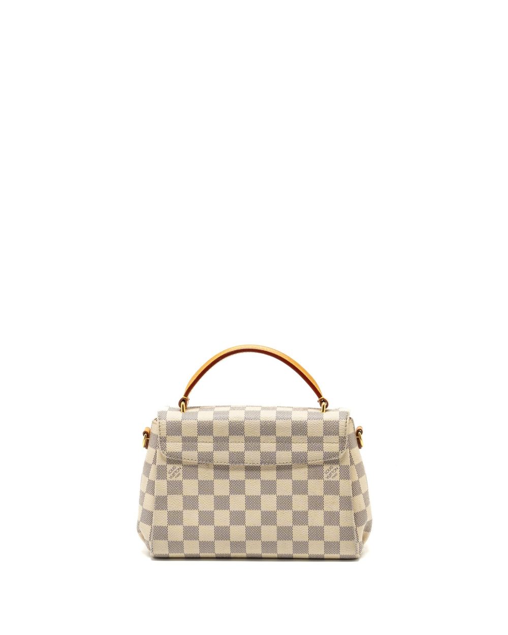 AAA Replica Louis Vuitton LV CROISETTE DAMIER AZUR CANVAS WHITE GHW 