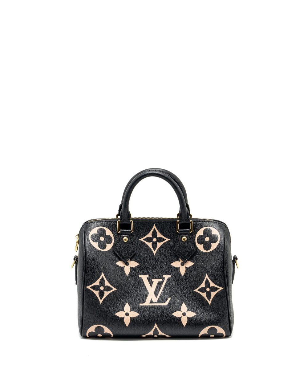 AAA Replica Louis Vuitton LV LOUIS VUTTION SPEEDY BANDOULIERE 25 BICOLOUR MONOGRAM EMPREINTE BLACK/MULTICOLOUR GHW