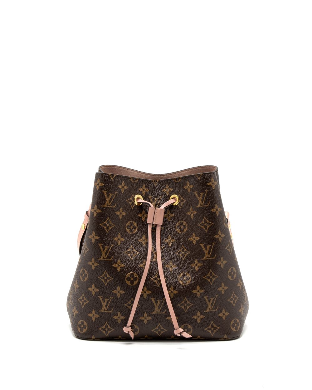 AAA Replica Louis Vuitton LV NEONOE MM MONOGRAM CANVAS ROSE POUDRE GHW
