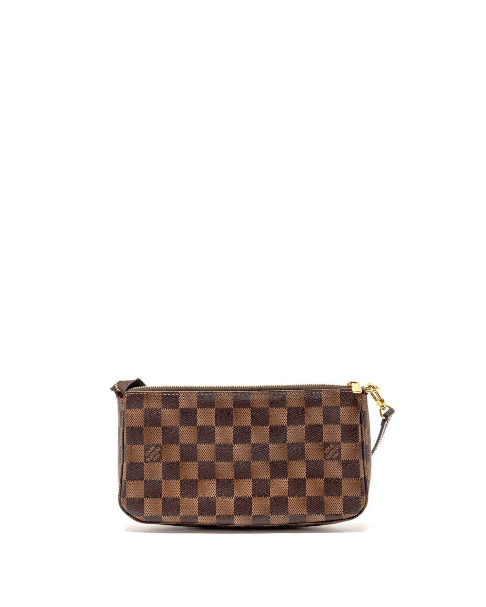 AAA Replica Louis Vuitton LV POCHETTE ACCESSOIRES DAMIER EBENE CANVAS GHW