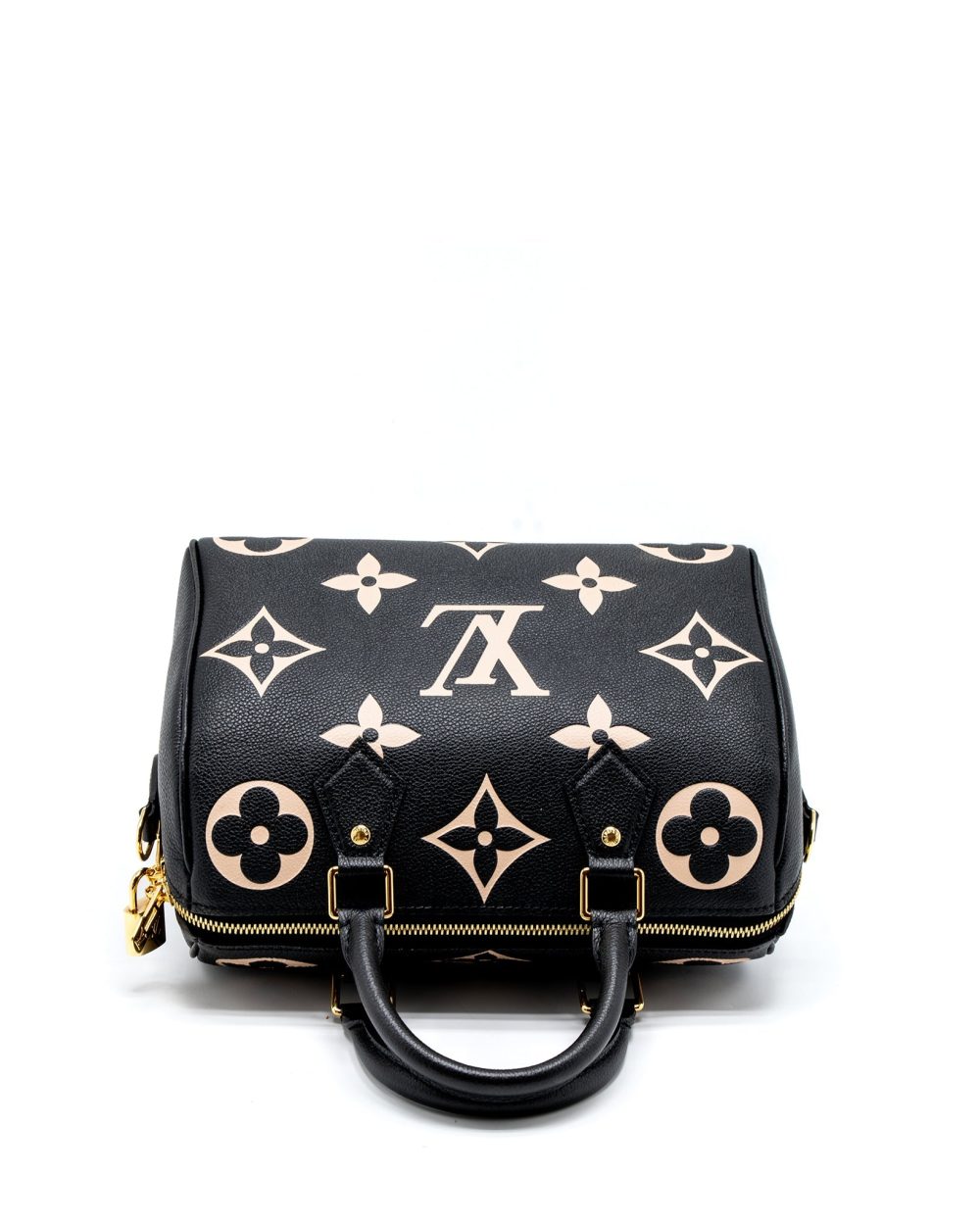 AAA Replica Louis Vuitton LV SPEEDY BANDOULIERE 25 BICOLOUR MONOGRAM EMPREINTE GHW (NEW VERSION)