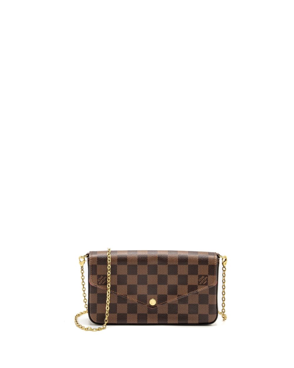AAA Replica Louis Vuitton LV FELICIE POCHETTE DAMIER EBENE CANVAS GHW