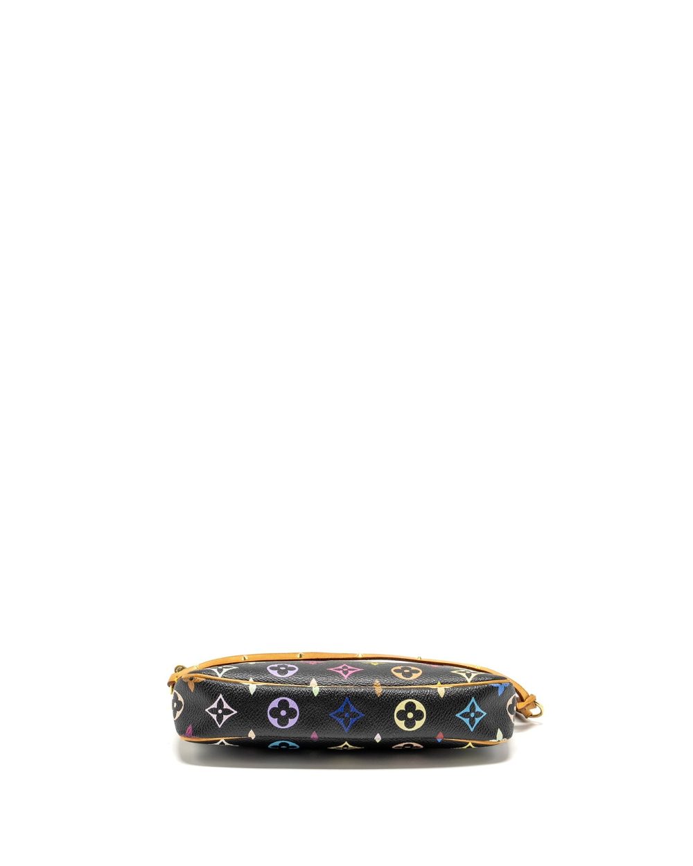 AAA Replica Louis Vuitton LV POCHETTE ACCESSORIES CANVAS BLACK MULTICOLOUR GHW 