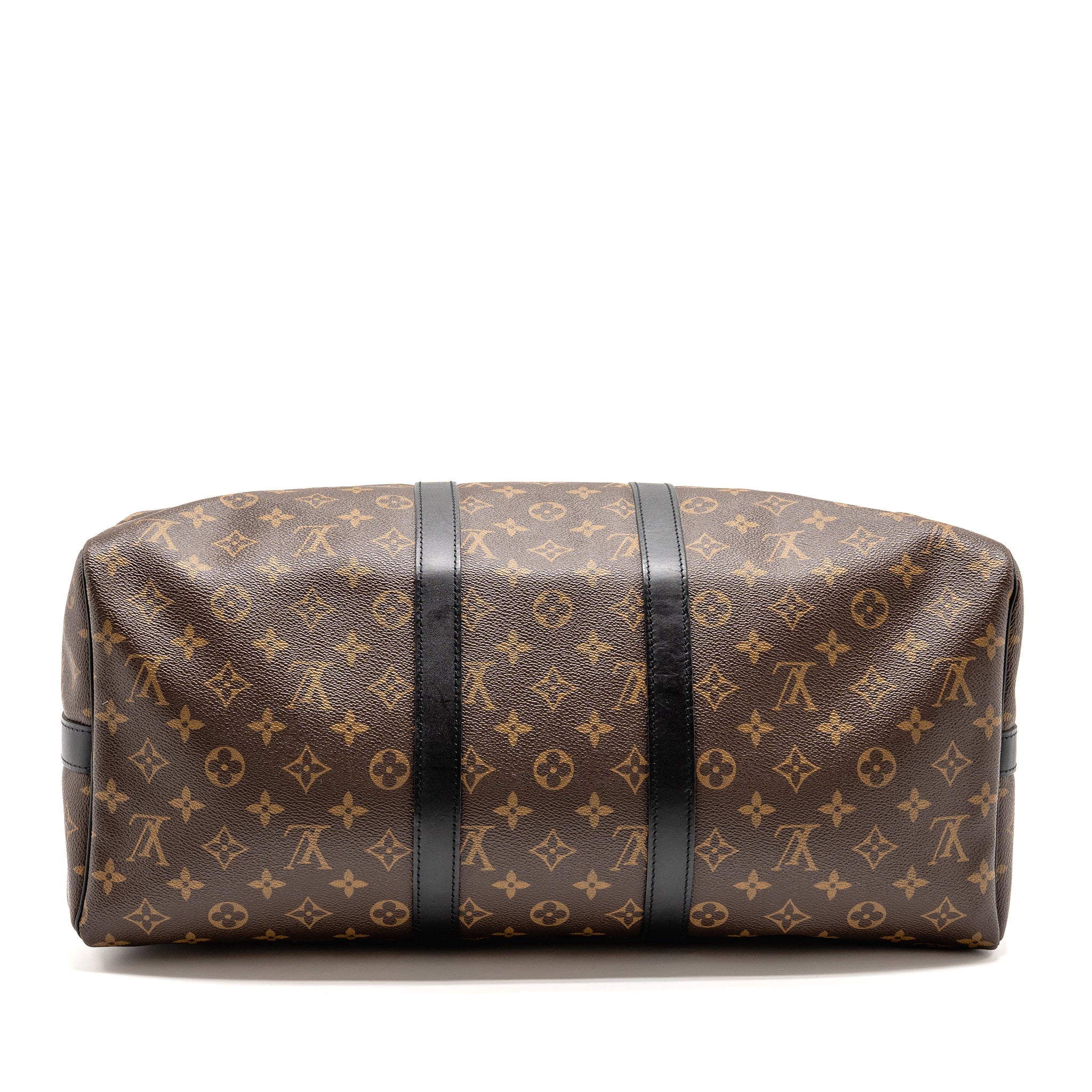 AAA Replica Louis Vuitton LV KEEPALL BANDOULIERE 45 MONOGRAM MACASSAR SHW