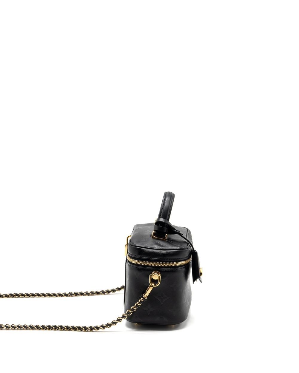 AAA Replica Louis Vuitton LV VANITY PM MONOGRAM LAMBSKIN BLACK GHW