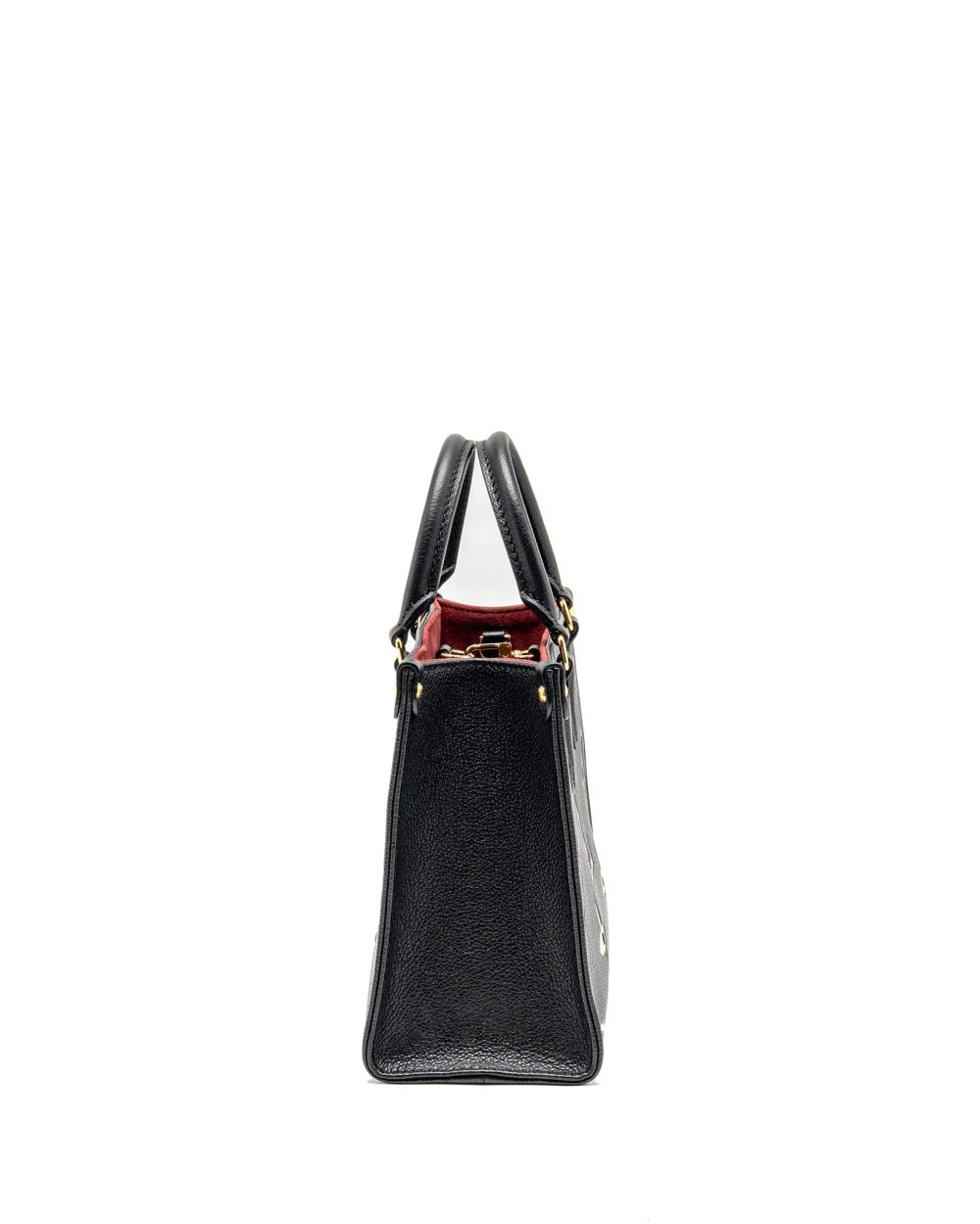AAA Replica Louis Vuitton LV ONTHEGO BB BICOLOUR MONOGRAM EMPREINTE LEATHER BLACK/BEIGE GHW