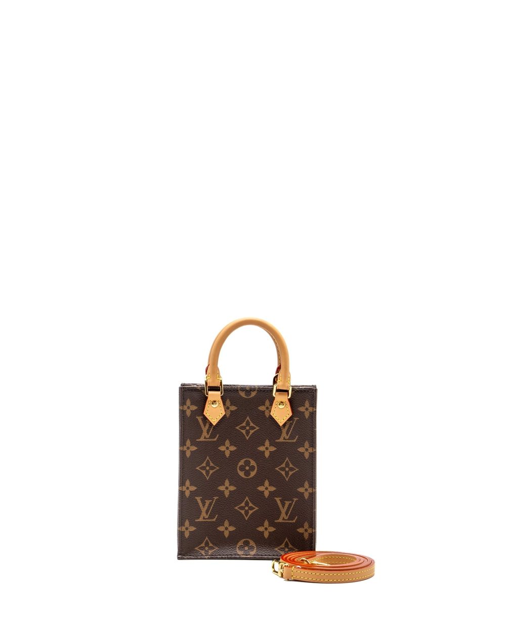 AAA Replica Louis Vuitton LV PETIT SAC PLAT MONOGRAM CANVAS GHW