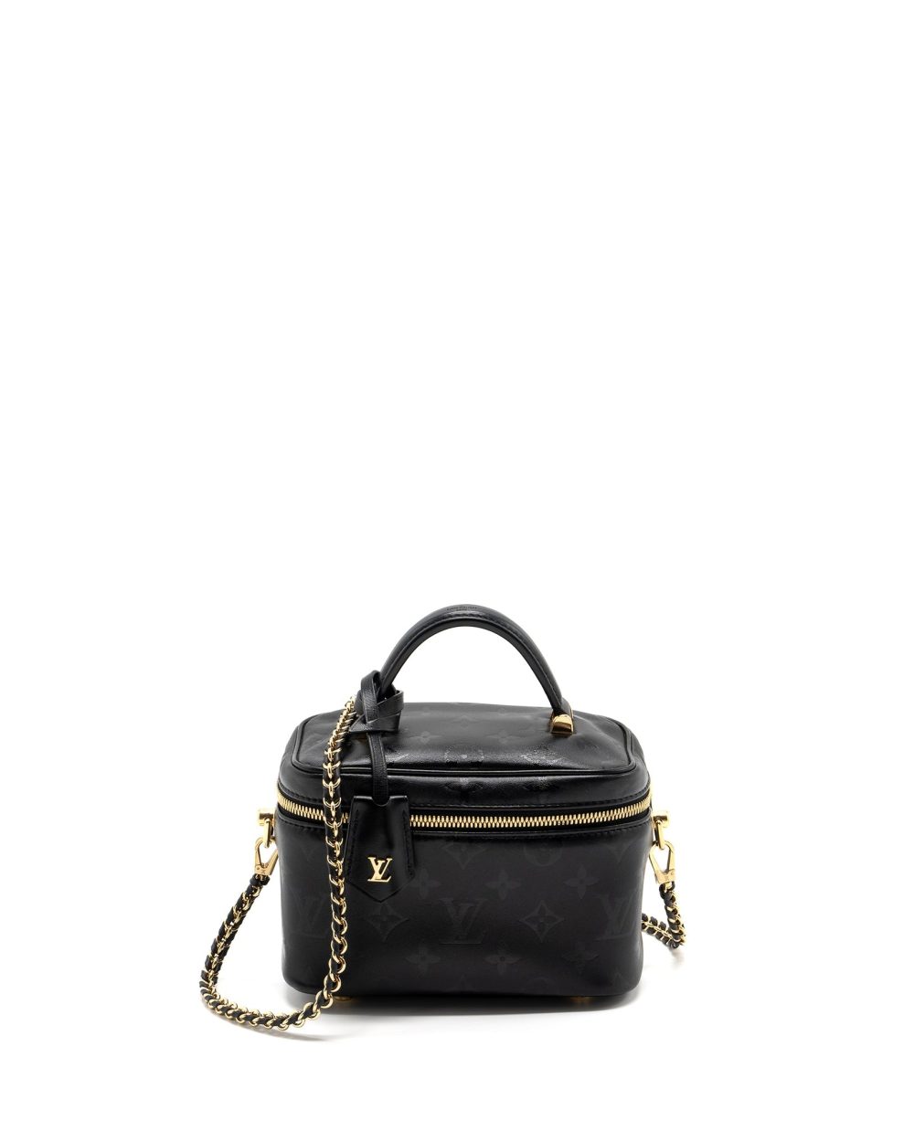 AAA Replica Louis Vuitton LV VANITY PM MONOGRAM LAMBSKIN BLACK GHW