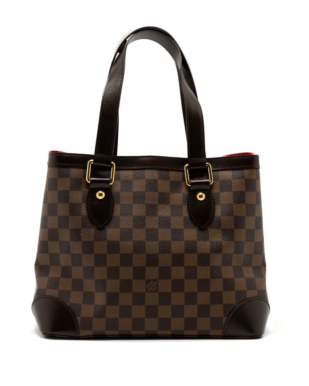 AAA Replica Louis Vuitton LV HAMSTEAD TOTE BAG DAMIER EBENE GHW
