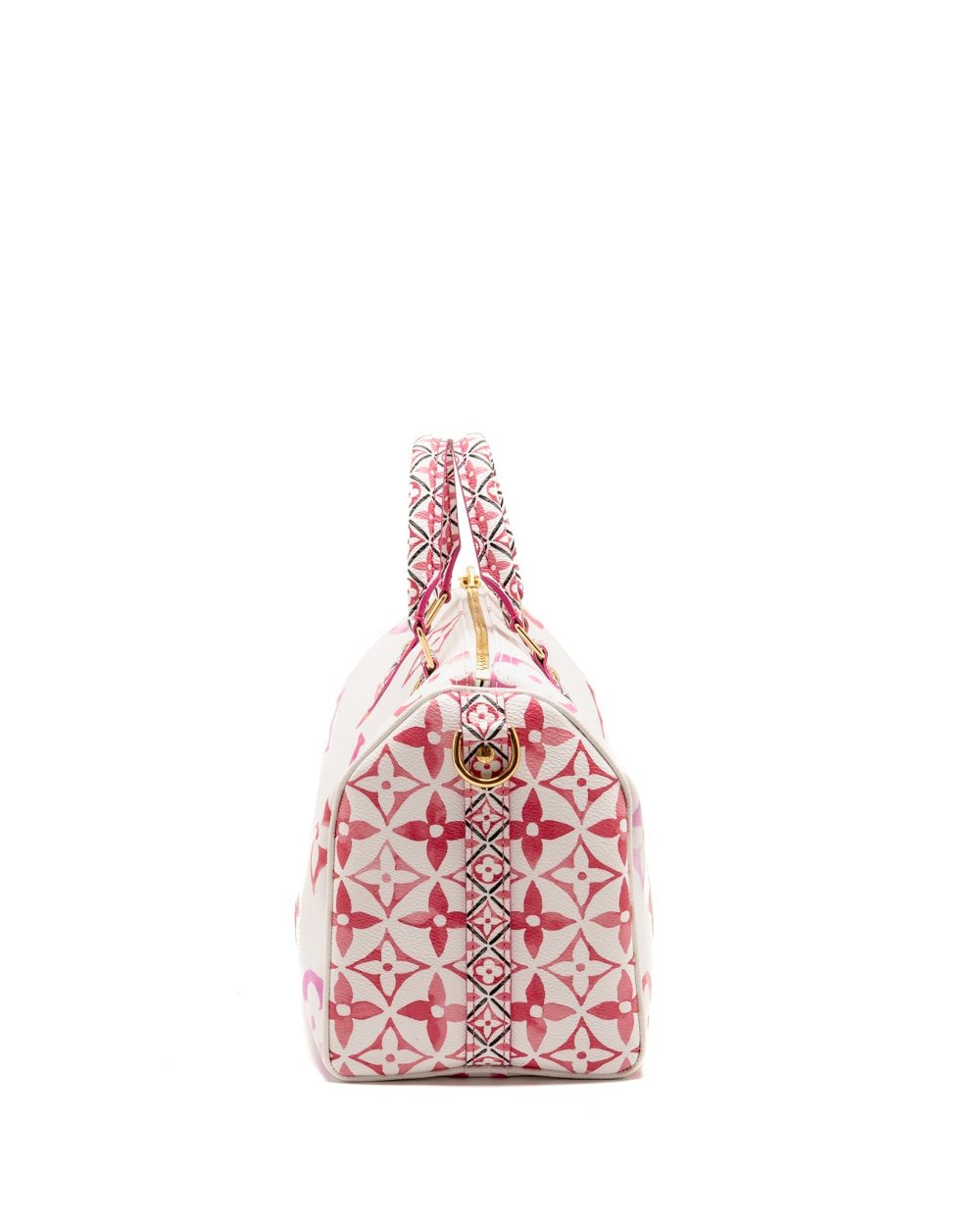 AAA Replica Louis Vuitton LV BY THE POOL SPEEDY BANDOULIERE 25 GIANT MONOGRAM CANVAS PINK/WHITE GHW